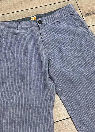 Чоловічі легкі літні лляні штани hugo boss l-xl