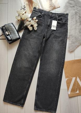 Длинные свободные джинсы от zara woman, 36, 38, 42р, оригинал7 фото