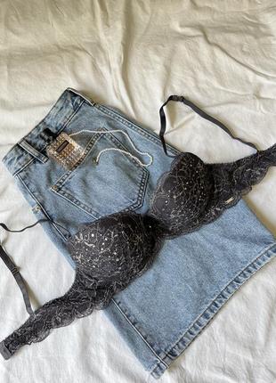 Темно-сірий мережевний бра зі стразами 75-80в від lindex