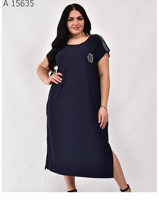 Жіноча сукня трикотаж масло рр 54-64