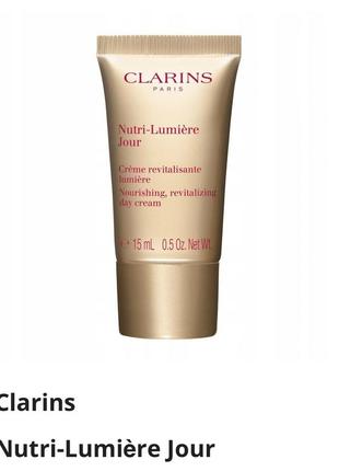 Clarins nutri-lumière day відновлюючий денний крем для сяючого вигляду шкіри5 фото