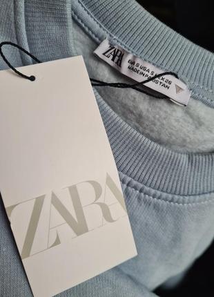 Вкорочений світшот на флісі zara7 фото