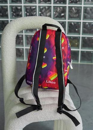 Рюкзак міні «likee» фіолетовий 💣2 фото