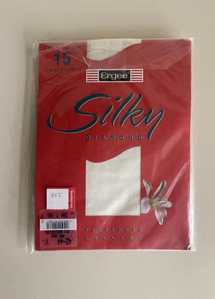 Винтажные шелковые колготки vintage ergee silky diamond glanz