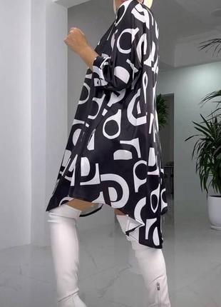 Сукня-туніка зі стильним принтом6 фото