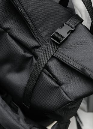 Жіночий рюкзак рол sambag rolltop double - тканиний чорний9 фото