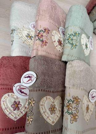 Подарунковий набір стильний рушників 6 шт