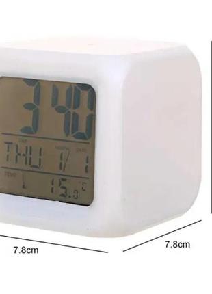 Часы - ночники cx 508 с термометром, подсветкой и будильником2 фото
