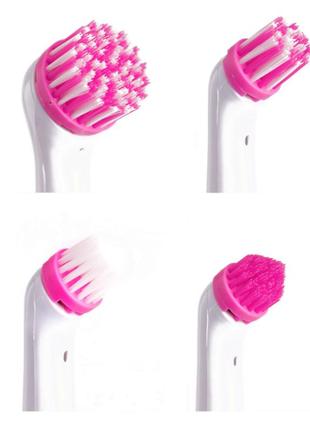 Щетка для чистки и уборки the pink stuff miracle scrubber kit (4 насадки)