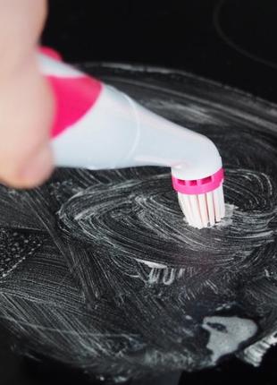 Щетка для чистки и уборки the pink stuff miracle scrubber kit (4 насадки)