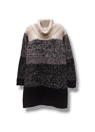 Довгий теплий светр,удлинённый тёплый свитер