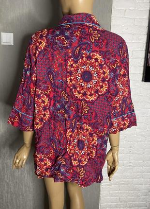 Блуза в білизняному стилі блузка на ґудзиках дуже великого розміру батал joe browns, xxxxl 60-62р2 фото