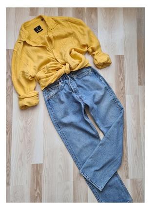 Классические джинсы голубые levis прямые джинсы