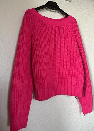 Малиновый свитер1 фото