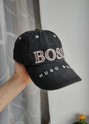 Вінтажна бейсболка hugo boss оригінал вінтаж унісекс не глибока бейсболка