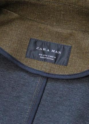 Стильний тренч / легке пальто / плащ на замку з поясом від zara man8 фото