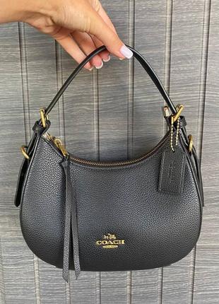 Сумка coach кожа (сафьян) premium