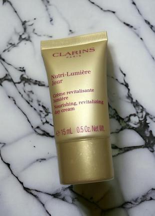 Clarins nutri-lumière day cream денний омолоджувальний крем 15ml