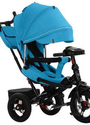 Детский трехколесный велосипед tilly impulse (тилли импульс) t-386/2 (синий цвет)