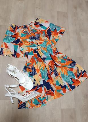 Пляжная туника bpc selection в цветочный принт платье парео8 фото