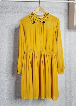 Шифонова сукня з вишивкою1 фото