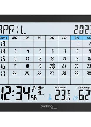 Настольные часы-календарь technoline wt2600 black
