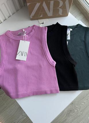 Бесшовный базовый топ zara/ майка зара