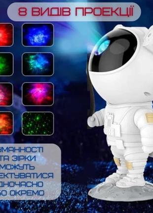 Ночник проектор звездного неба космонавт – лазерный светильник проектор астронавт с пультом и таймером