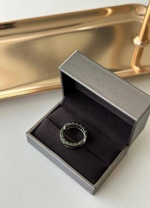 Брендовое кольцо сборное в серебряном цвете1 фото