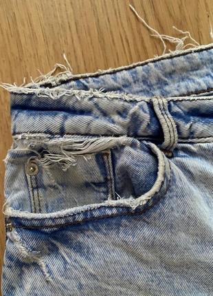 Рвані світлі джинси висока посадка мом 40 eur l5 фото
