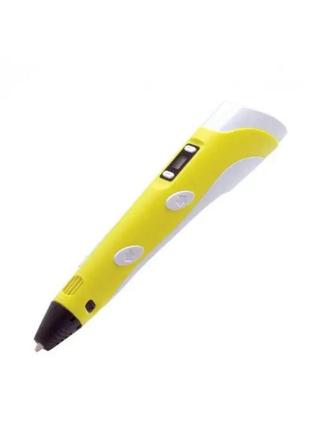 3d-ручка c lcd дисплеем pen 3 (ручка 3д, 3д маркер) желтая ms2 фото