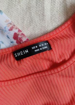 Платье в рубчик лапша с завязками утяжкой стяжкой драпировкой мини летнее майка жатка shein m 104 фото