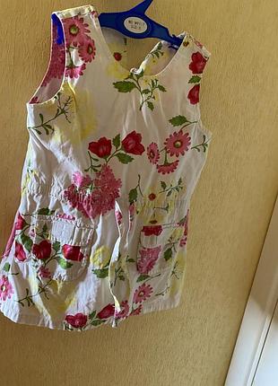 Красивый натуральный цветочный сарафан