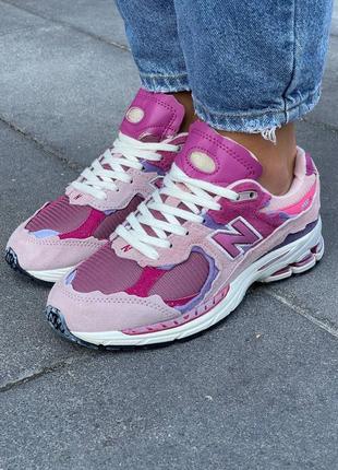 Кроссовки женские new balance 2002r protection pack 'pink violet'