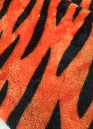 Человечек теплый мягкий "тигрёнок" на молнии оранжевый (размер 24) ms4 фото