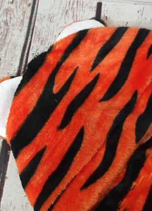 Человечек теплый мягкий "тигрёнок" на молнии оранжевый (размер 24) ms2 фото