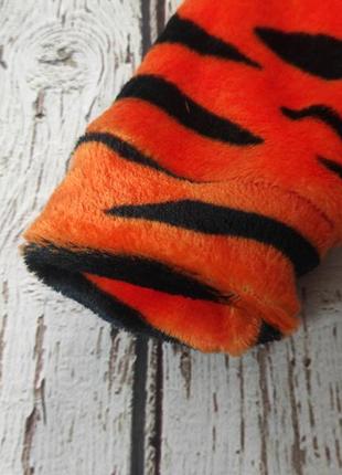 Человечек теплый мягкий "тигрёнок" на молнии оранжевый (размер 24) ms5 фото