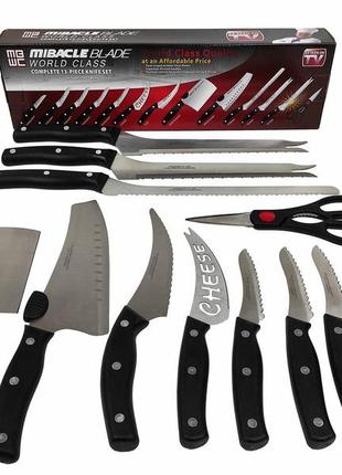 Набір ножів для кухні mibacle blade (13 шт.) ms8 фото
