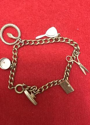 Цікавий браслет з підвісками вінтаж