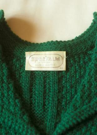 Зеленый шерстяной винтажный женский кардиган sportalm, размер l, xl7 фото