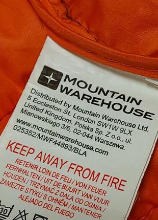 Дитяча водонепроникна стьобана куртка з принтом mountain warehouse на 9-10 років8 фото