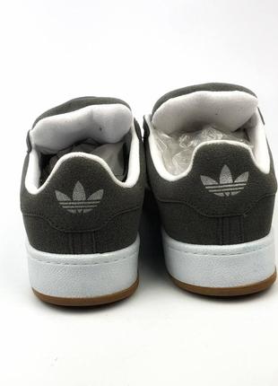 Стильные кроссовки класса люкс adidas campus  grey&white6 фото