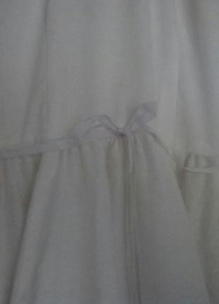 Белое платье с кружевом4 фото