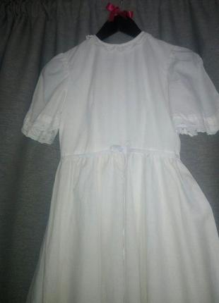 Белое платье с кружевом5 фото