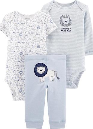 Комплект, набір, костюм трійка {штани,бодіки}3в1 carters картерс