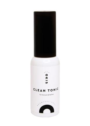 Тонік для очищення брів і вій clean tonic 30 мл okis brow