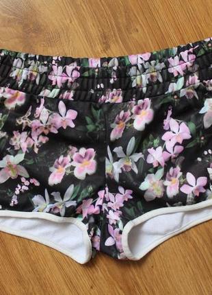 Потрясные короткие orchid shorts by adidas шорты в цветы2 фото