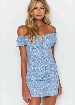 Міні плаття в квітковий принт