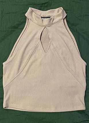 Топ рубчик рожевий