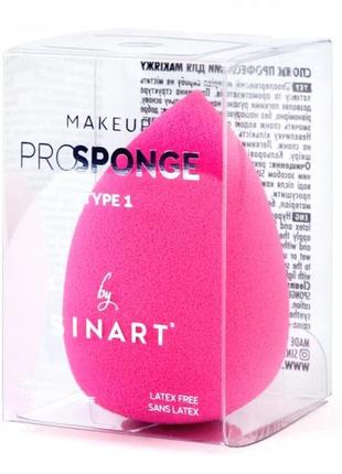 Спонж для макіяжа sinart sponge pink